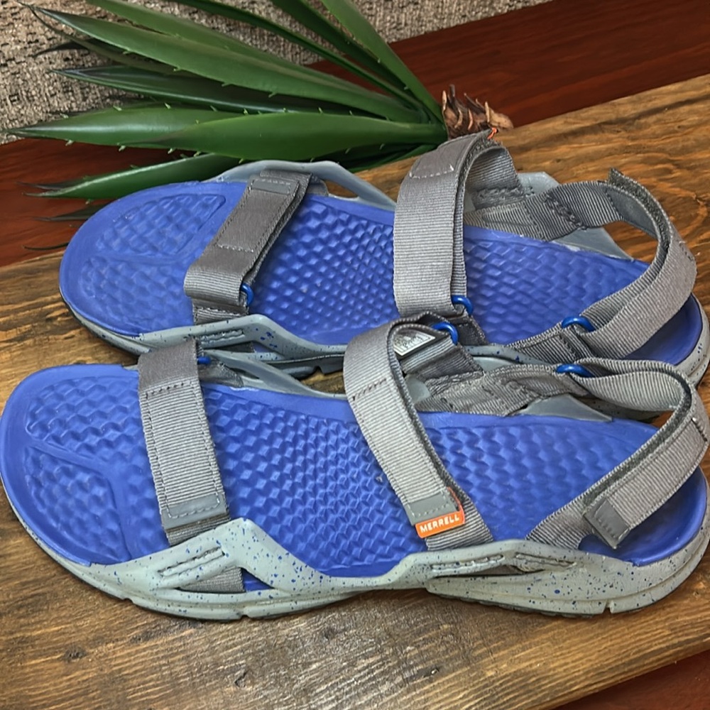 Merrell Select Grip Cobalt Blue Adjustable Water Sandals Mens Size 11